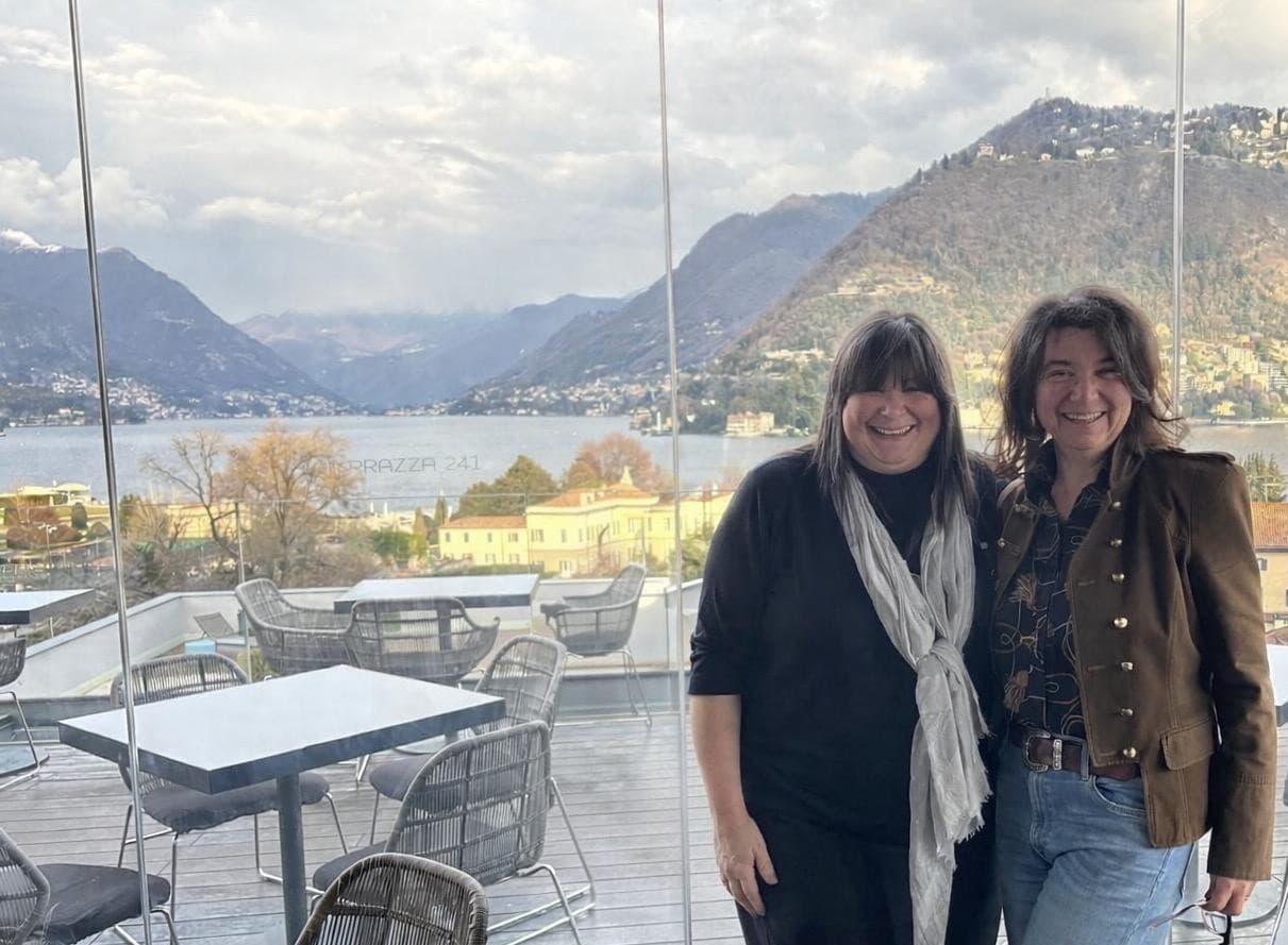KIMA co-founders overlooking Lake Lugano